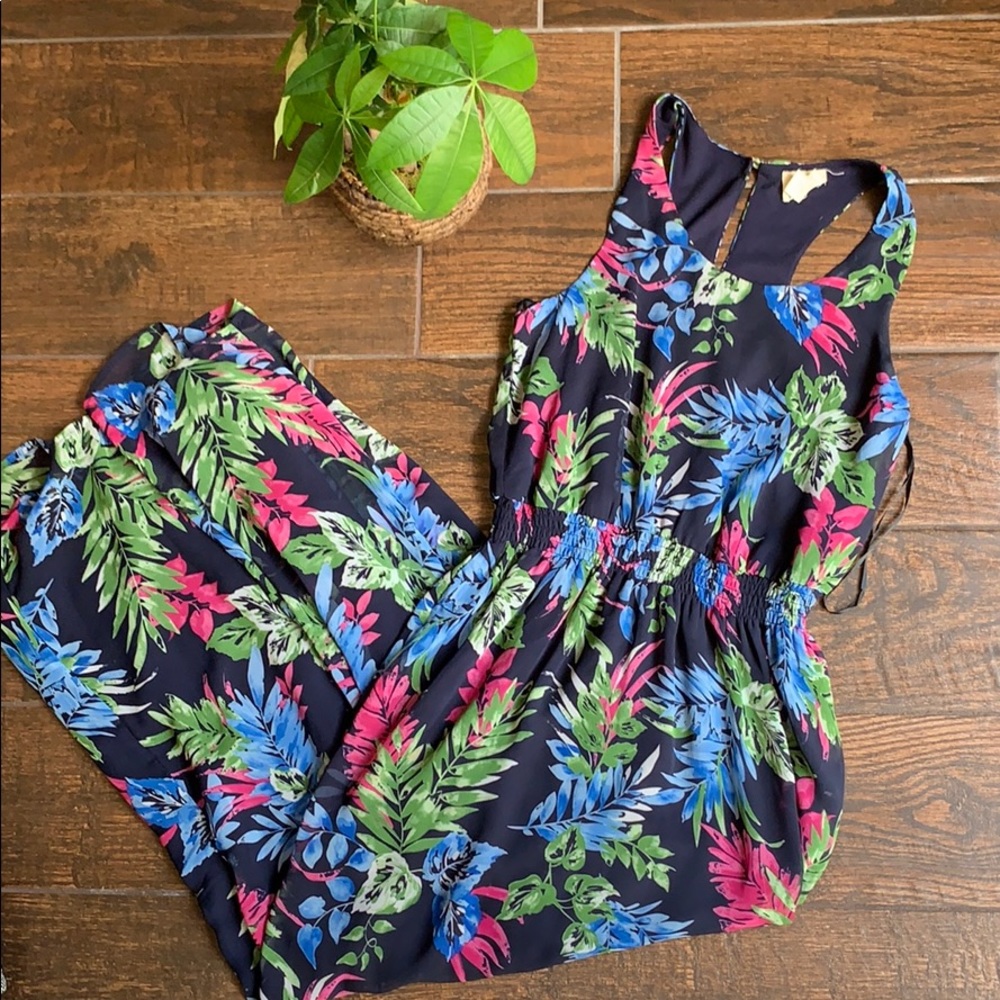 Beautiful tropical maxi dress